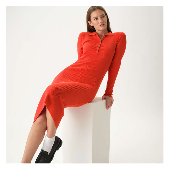 Aux Femmes Robe-chandail polo